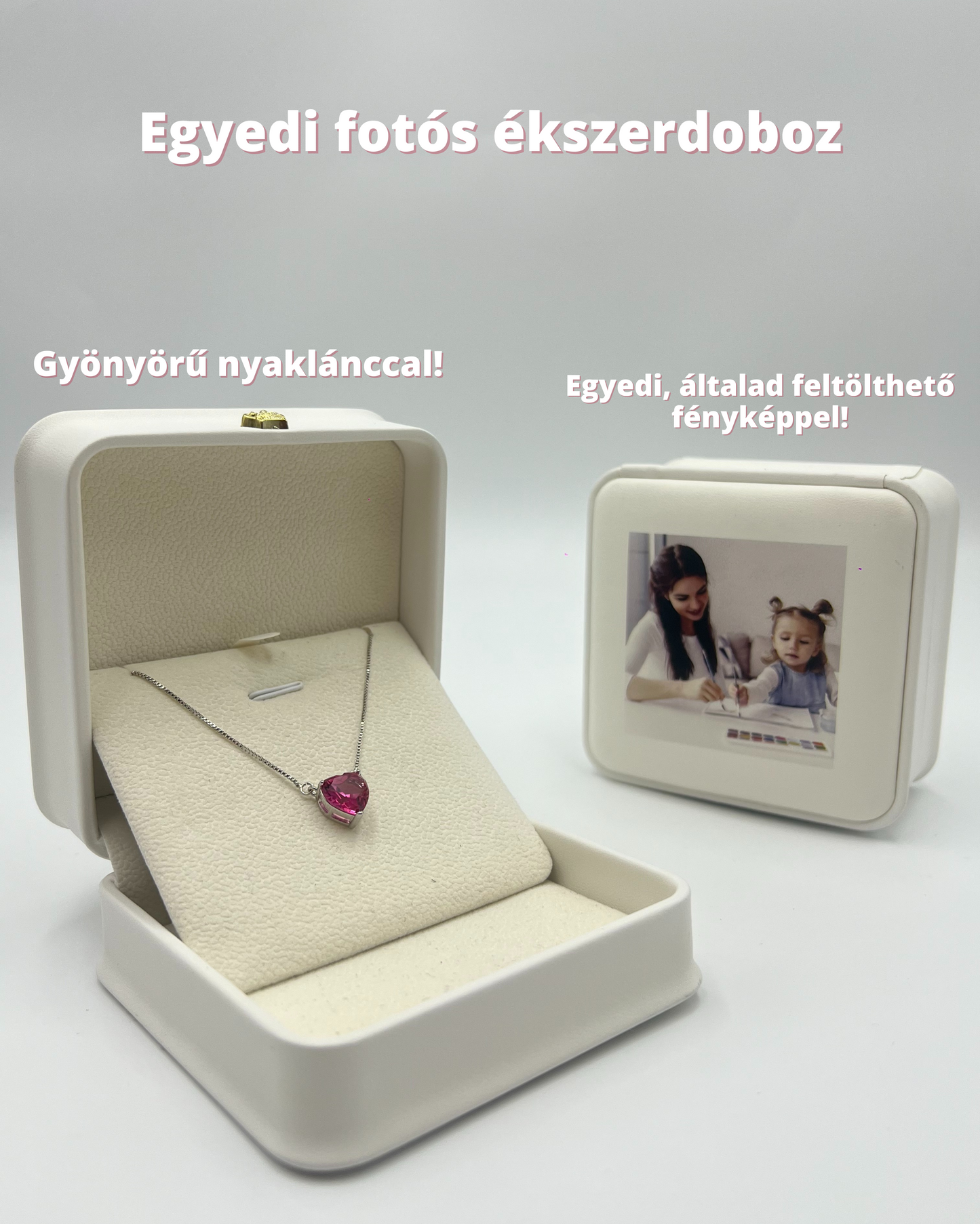 Egyedi fotós ékszerdoboz Hölgyeknek